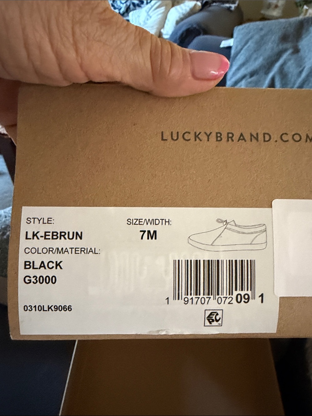 Lucky Brand Black Suede Slip-On Sneakers with White Sole - Picture 2 of 13